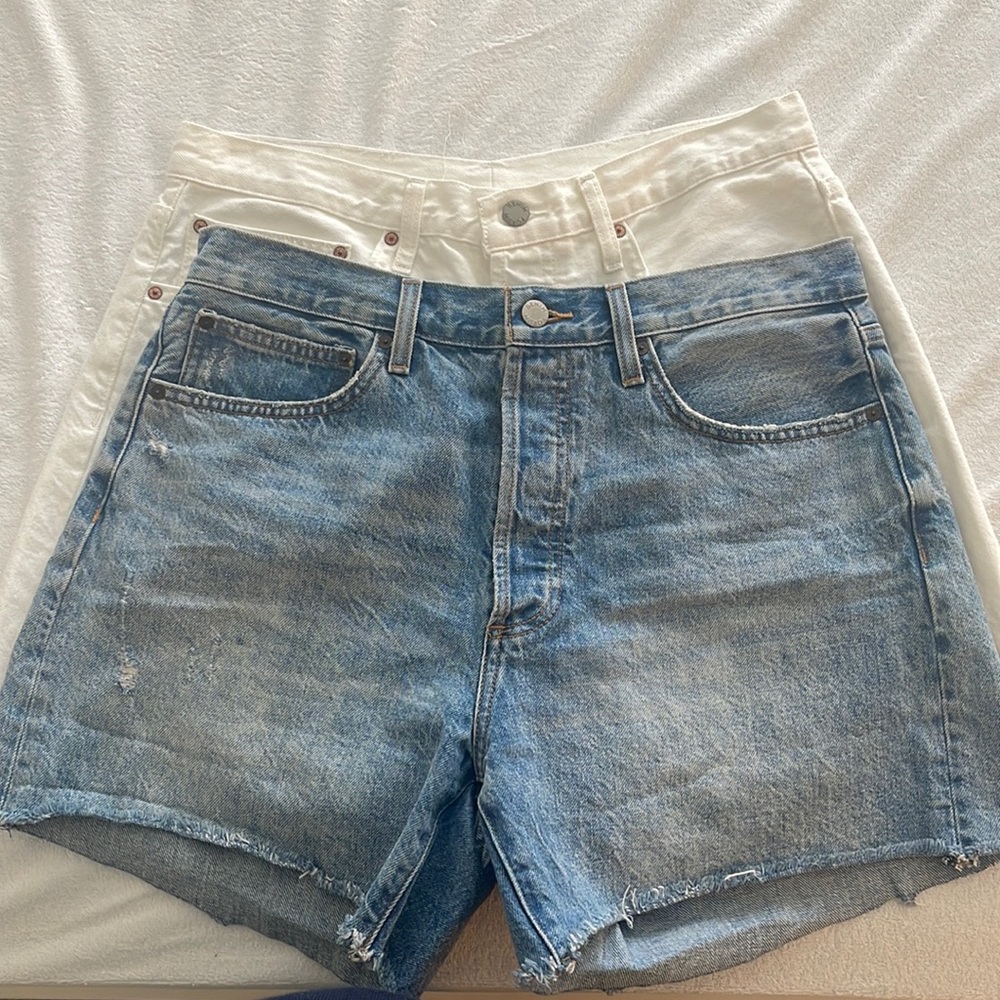 (2) Pairs Aritzia Jean Shorts